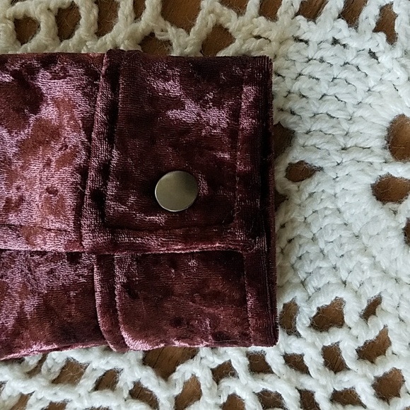 Crushed Velvet Eggplant Coloured Moto Jacket - Picture 3 of 11